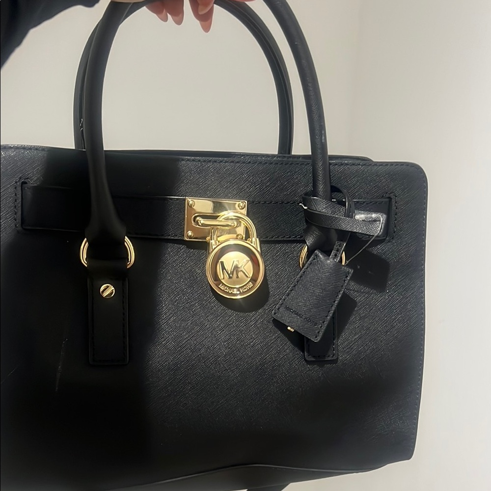 Michael Kors Black Leather Handbag